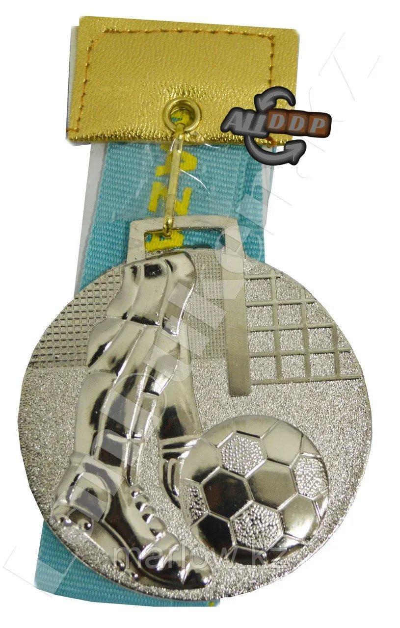 Медаль рельефная ФУТБОЛ (серебро) - фото 1 - id-p111425841