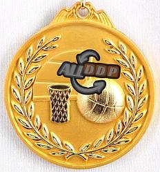 Медаль рельефная "БАСКЕТБОЛ" (золото)