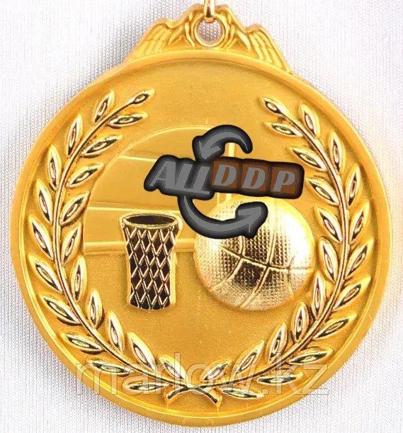 Медаль рельефная "БАСКЕТБОЛ" (золото) - фото 1 - id-p111425843