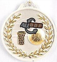 Медаль рельефная "БАСКЕТБОЛ" (серебро)