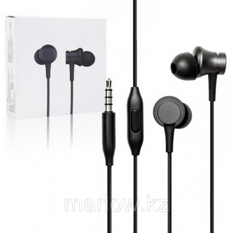 Наушники Xiaomi Mi In-Ear Headphones Basic, чёрный - фото 2 - id-p111422904