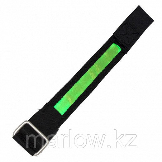 Сигнальный светодиодный браслет - зеленый/черный - фото 1 - id-p111419965