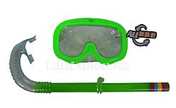 Набор для плавания (дыхательная трубка и маска) зеленый
