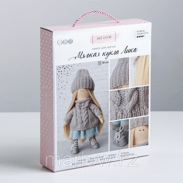 Интерьерная кукла «Лика», набор для шитья, 18 × 22.5 × 4.5 см - фото 2 - id-p111431788