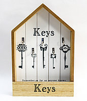 Ключница шкатулка,"Keys", коричневая, 32*21 см