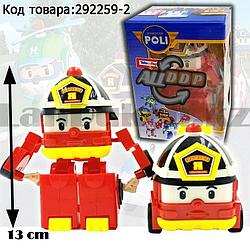 Трансформер игрушечный из серии Робокар Поли и его друзья для детей пожарная машина Рой