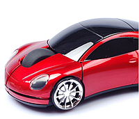 Беспроводная мышь в форме машины Porsche, красный
