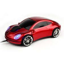 Беспроводная мышь в форме машины Porsche, красный - фото 2 - id-p111420983