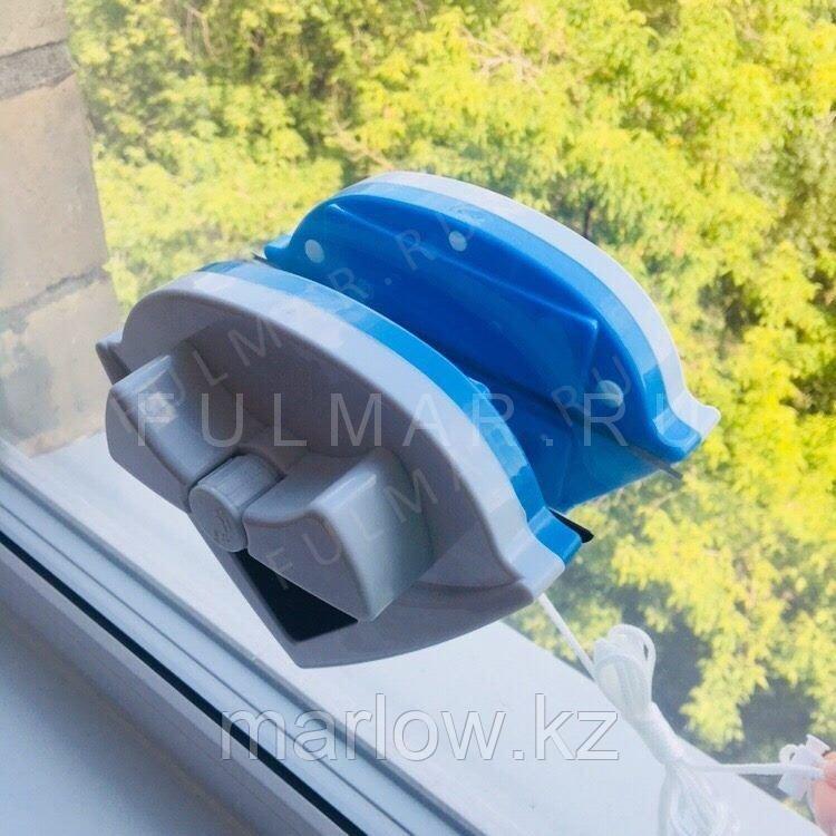 Магнитная щетка для мытья окон с двух сторон MAXI (стекло 18-40 мм) - фото 7 - id-p111420015
