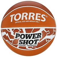 Мяч баскетбольный TORRES Power Shot, B32087, размер 7