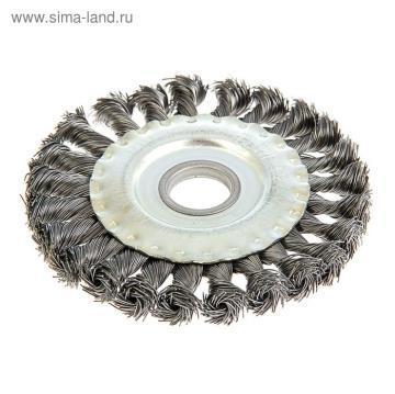 Щетка металлическая для УШМ Tundra Basic, крученая проволока, плоская, 22 мм, 150 мм - фото 2 - id-p111422973
