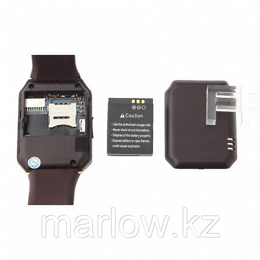 Умные часы DZ09 - Smart Watch DZ-09 - серебро, белый ремешок - фото 6 - id-p111415360