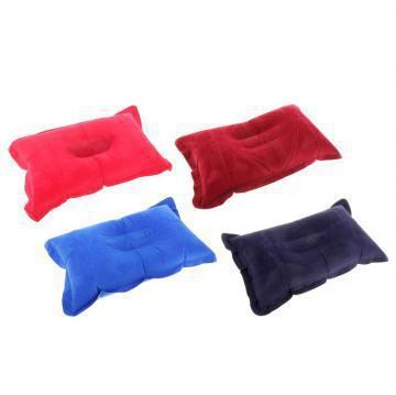 Подушка дорожная надувная 29х46 см, цвет микс - фото 1 - id-p111417143