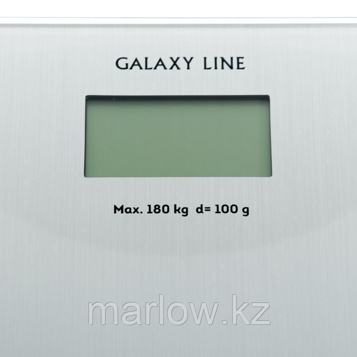 Весы напольные Galaxy GL 4811, электронные, до 180 кг, 1хCR2032, стекло, серебристые - фото 2 - id-p111433673