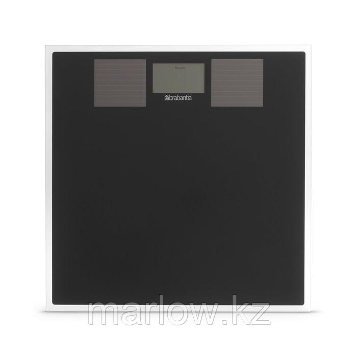 Весы напольные Brabantia, электронные, до 160 кг, солнечных батареях, стекло, чёрные - фото 1 - id-p111433678