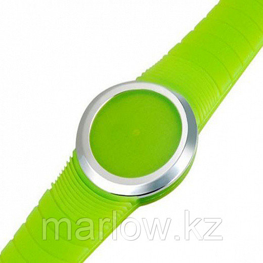 Ультратонкие силиконовые LED часы Nexer G1218 зеленые - фото 4 - id-p111420061