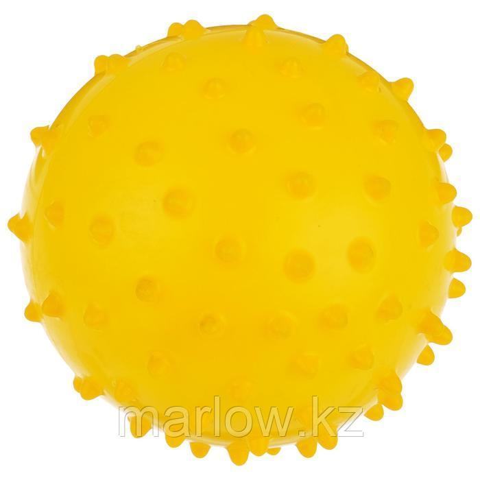 Мячик массажный, матовый пластизоль d=10 см, 22 г, цвета МИКС - фото 5 - id-p111430870