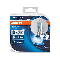 Лампа автомобильная Osram Cool Blue Intense, H11, 12 В, 55 Вт, набор 2 шт, 64211CBI-HCB