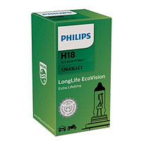 Лампа автомобильная Philips LongLife EcoVision, H18, 12 В, 65 Вт, 12643LLC1