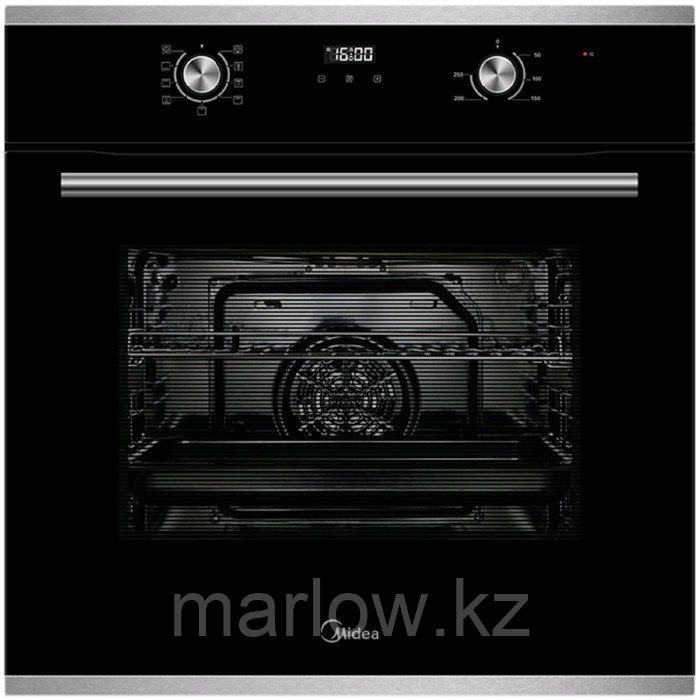 Духовой шкаф Midea MO 68111 X, электрический, 70 л, класс А, гриль, чёрный - фото 1 - id-p111436518