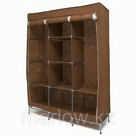 Мобильный тканевый шкаф Storage Wardrobe, коричневый - фото 2 - id-p111420081