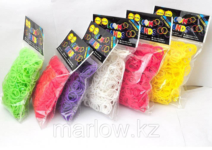 Набор ароматизированных резинок Loom Bands (Лум Бэндз) - 600 шт, белый - фото 9 - id-p111419113