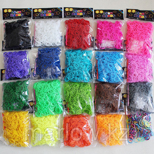 Набор ароматизированных резинок Loom Bands (Лум Бэндз) - 600 шт, черный - фото 4 - id-p111419115