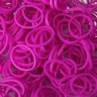 Набор ароматизированных резинок Loom Bands (Лум Бэндз) - 600 шт, темно-розовый