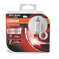Лампа автомобильная Osram Truckstar Pro, H7, 24 В, 70 Вт, набор 2 шт, 64215TSP-HCB