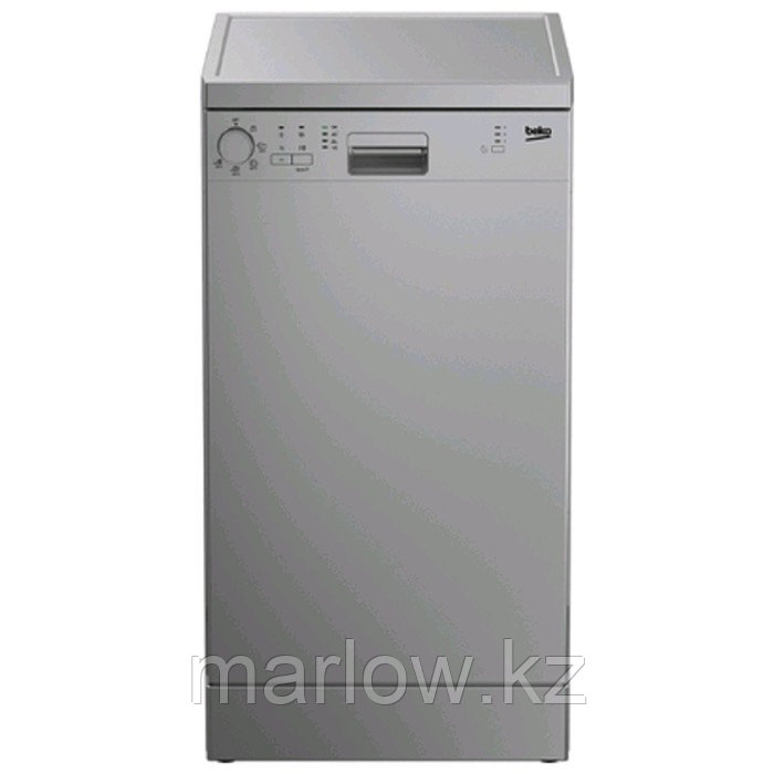 Посудомоечная машина Beko DFS 05W 13S, класс А, 10 комплектов, 5 программ, серебристая - фото 1 - id-p111436530
