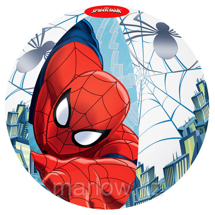 Мяч пляжный Spider-Man, d=51 см, от 2 лет, 98002 Bestway - фото 1 - id-p111430893