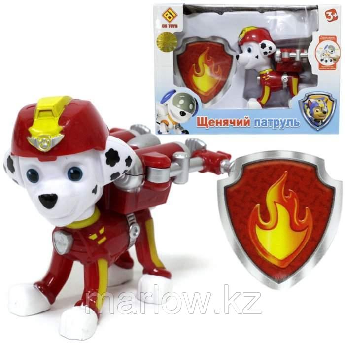 Игрушка Paw Patrol Щенячий патруль CH-G001 Фигурка рюкзак трансф, значок- Щенок Маршал Арт.CH-G001 - фото 1 - id-p111411399