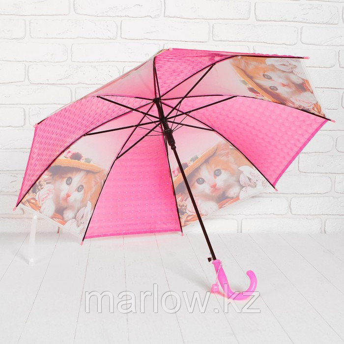 Зонт детский 3Д «Модная кошечка», D=80 см - фото 4 - id-p111431908