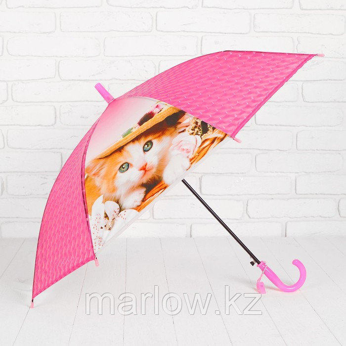 Зонт детский 3Д «Модная кошечка», D=80 см - фото 5 - id-p111431908