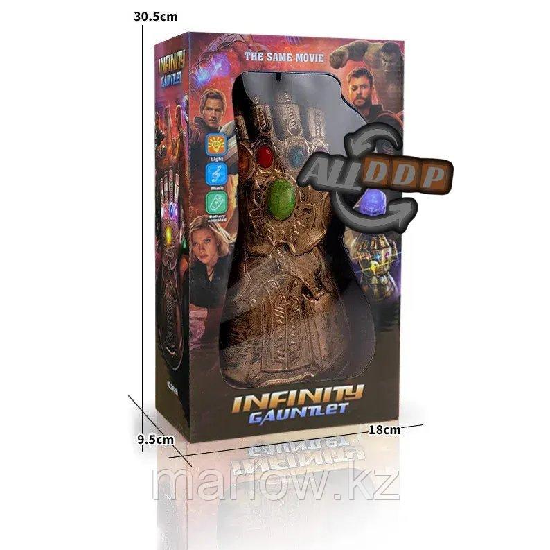 Перчатка Таноса со свето и звуко эффектом на батарейках Мстители Бесконечность ZR999-1 - фото 2 - id-p111425004