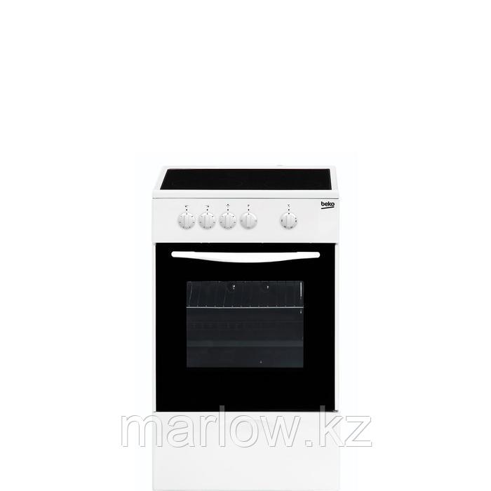 Плита Beko FCS 47002, электрическая, 4 конфорки, 54 л, белая - фото 1 - id-p111437527