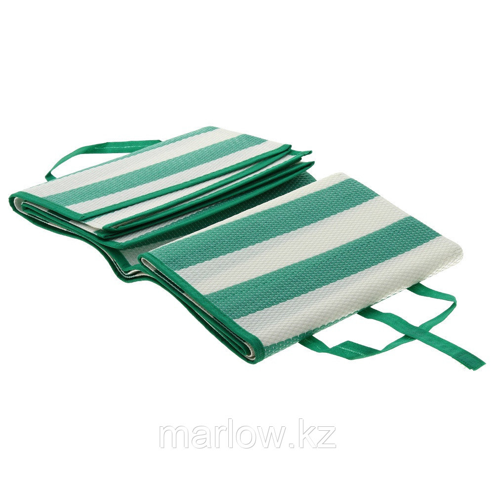 Пляжный складной коврик с ручками для переноски, 120х170 см, зелёный - фото 5 - id-p111423062