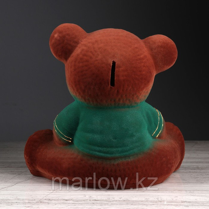 Копилка "Мишка: boy", флок, коричневый цвет, 25 см, микс - фото 8 - id-p111431932