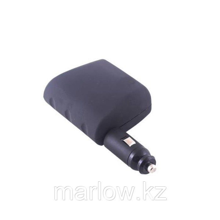 Разветвитель прикуривателя 2 гнезда + USB Skyway черный, USB 1A, предохранитель 10А - фото 2 - id-p111427006