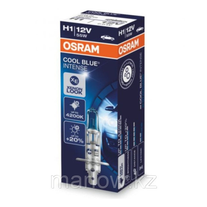 Лампа автомобильная Osram H1 Cool Blue Intense 12V 55W, 64150CBI - фото 1 - id-p111427998