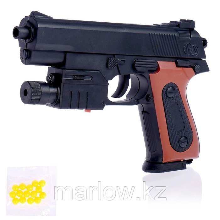 Пистолет пневматический детский «Классик», с фонариком и лазером - фото 1 - id-p111430959
