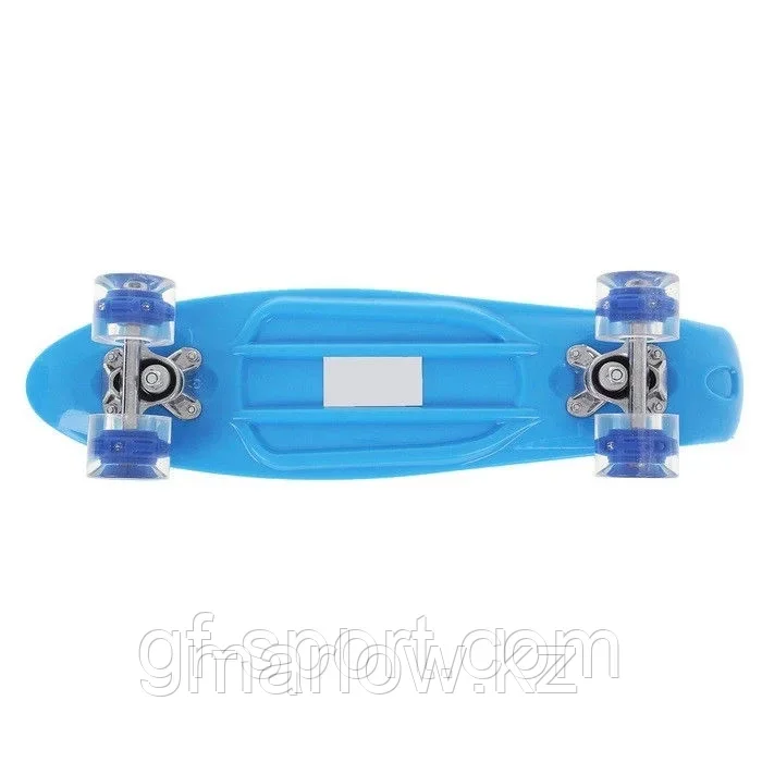 Пенни борд 22 "Penny board" со светящимися колёсами(синий) - фото 1 - id-p111426035