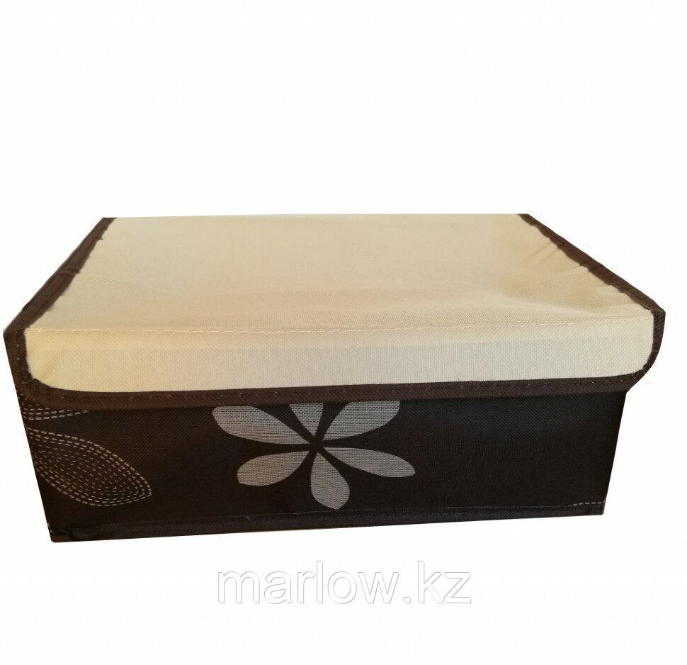 Короб для хранения вещей с 6-ю секциями, коричневый - фото 1 - id-p111422129