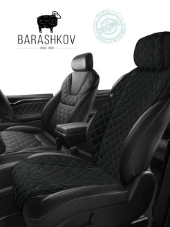 Barashkov / Накидка из алькантары на переднее сиденье автомобиля "Classic L" Универсальные авточехл ... - фото 2 - id-p111414364