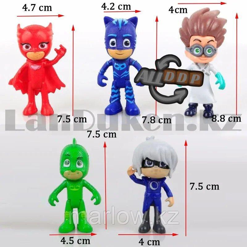 Игровой набор Герои в масках Pj Masks 5 фигурок Кэтбой, Алетт, Гекко, Ромео и Лунная девочка - фото 3 - id-p111425082