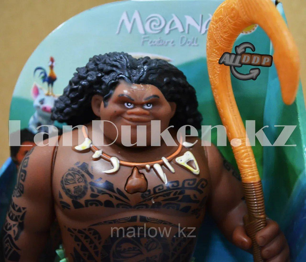 Музыкальная кукла полубог Мауи с крюком (высота 21 см) - фото 4 - id-p111425092