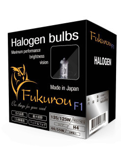 Fukurou / Fukurou F1 H4 12V 60/55W (135/125W) 2шт 4304F1 Япония 0 - фото 2 - id-p111413413