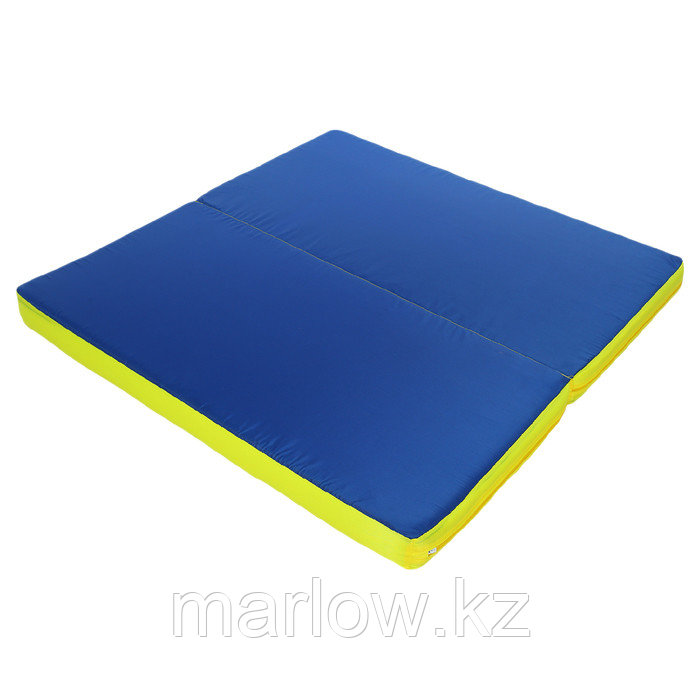 Мат 100 х 100 х 8 см, 1 сложение, oxford, цвет синий/жёлтый - фото 1 - id-p111432847