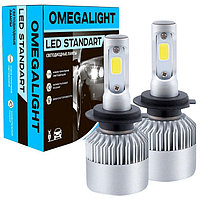 Лампа светодиодная, Omegalight Standart, H3 2400 lm, набор 2 шт