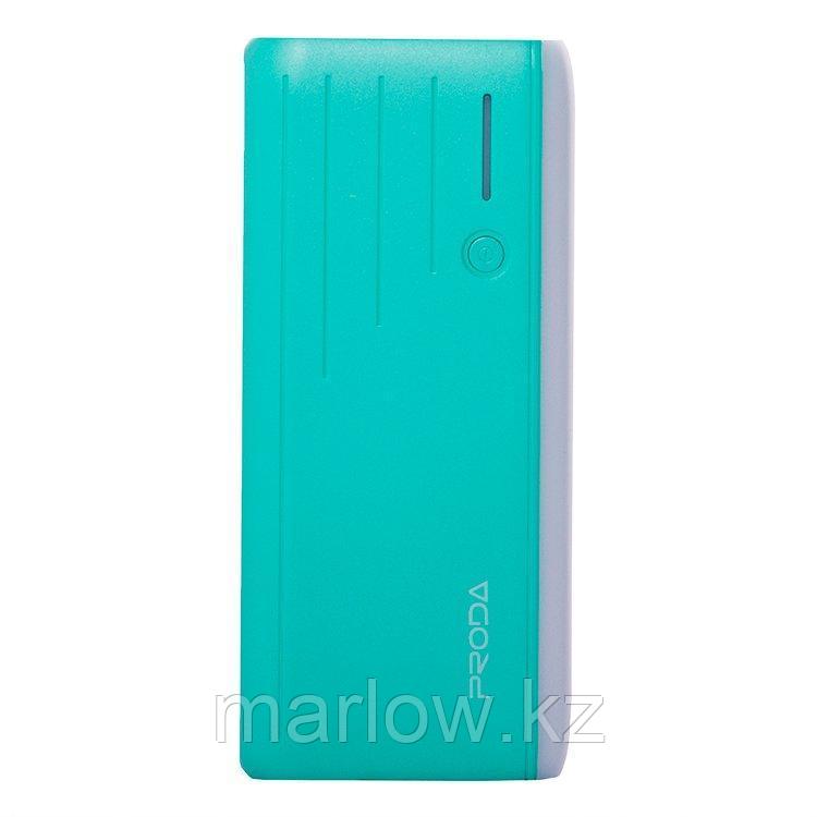 Внешний аккумулятор Smart Mobile Power Proda Time, 12000 mAh, бирюзовый - фото 1 - id-p111421191